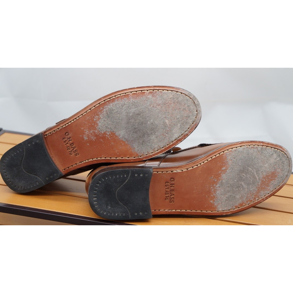 G.H. Bass Weejuns Mary Jane Loafers Brown Leather Women’s Size 11 - Picture 12 of 14